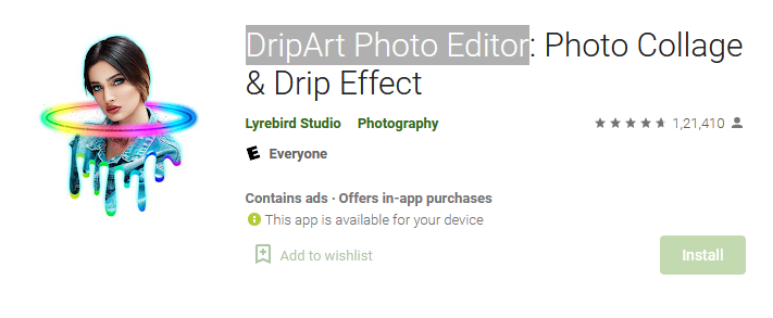 DripArt Photo Editor: Photo Collage & Drip Effect