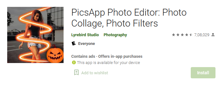 PicsApp Photo Editor: Photo Collage, Photo Filters